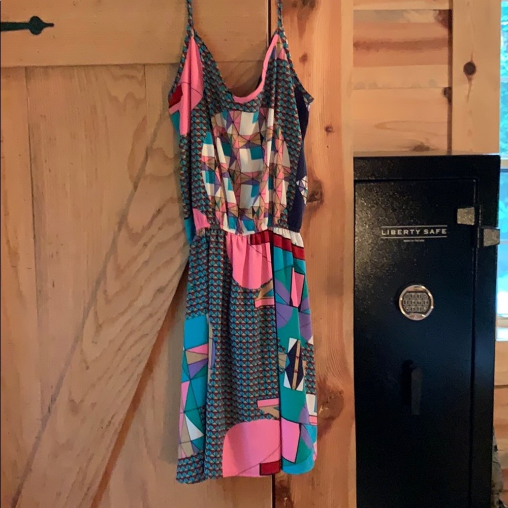 Geometric Print Dress